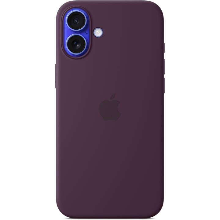 Coque en silicone Apple iPhone 16 Plus avec MagSafe - Prune