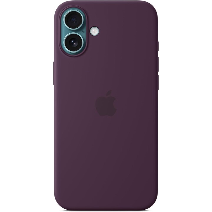 Coque en silicone Apple iPhone 16 Plus avec MagSafe - Prune
