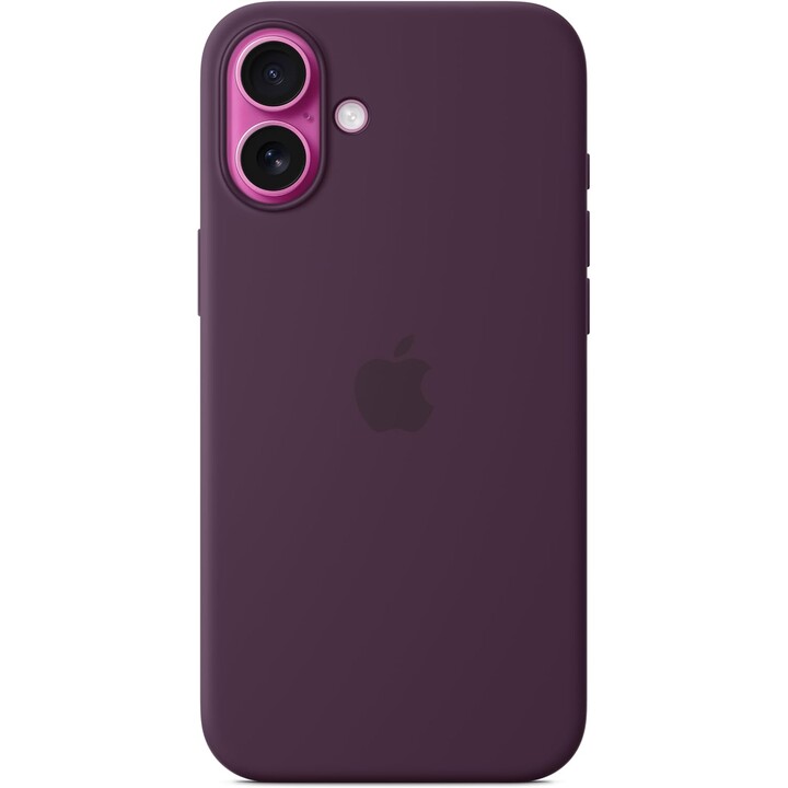 Coque en silicone Apple iPhone 16 Plus avec MagSafe - Prune