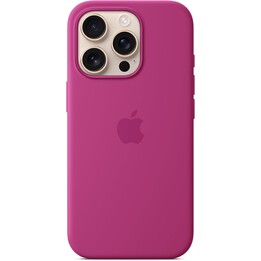 Coque en silicone Apple iPhone 16 Pro avec MagSafe – Fuchsia
