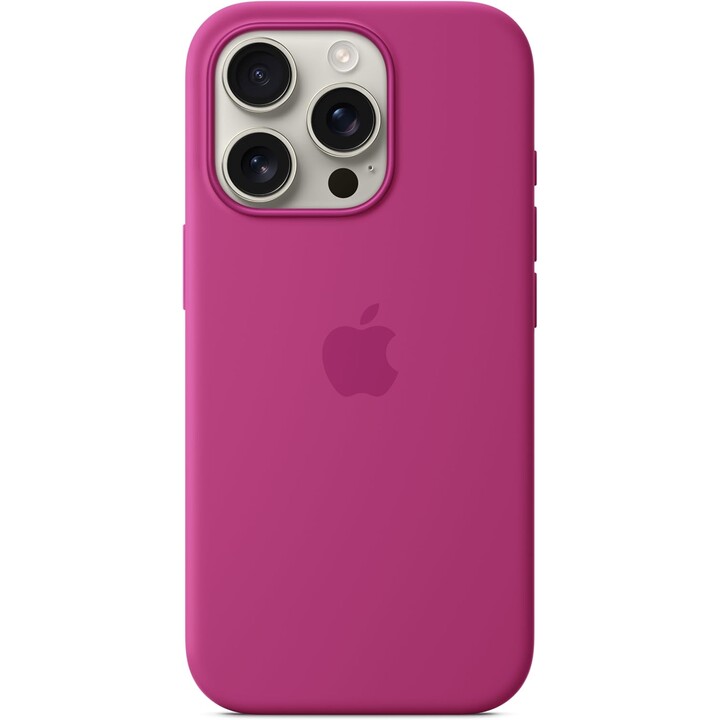 Funda de silicona Apple iPhone 16 Pro con MagSafe - Fucsia