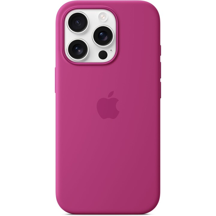 Funda de silicona Apple iPhone 16 Pro con MagSafe - Fucsia