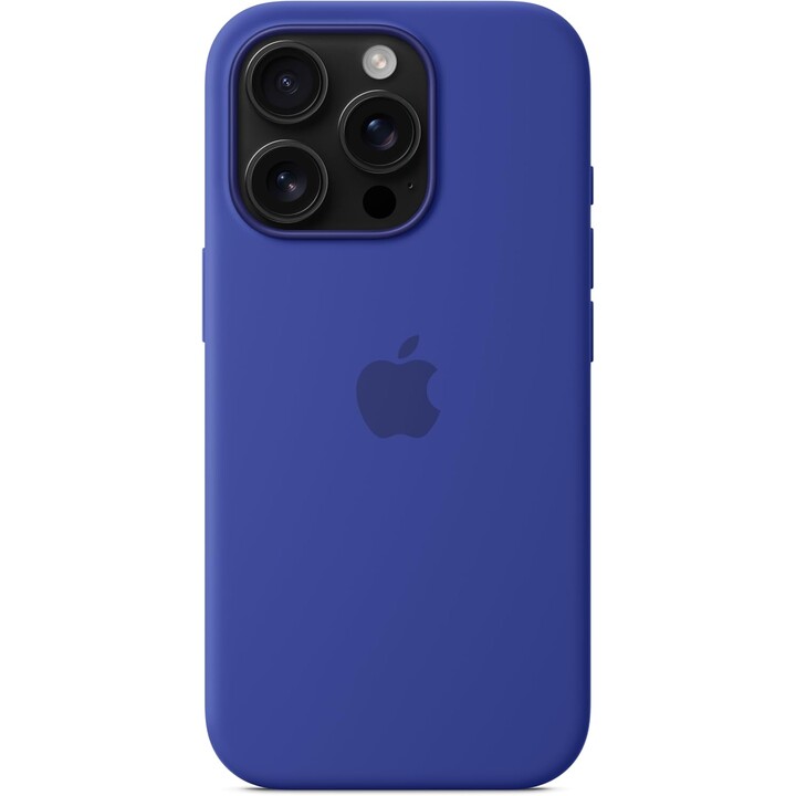 Coque en silicone Apple iPhone 16 Pro avec MagSafe – Outremer