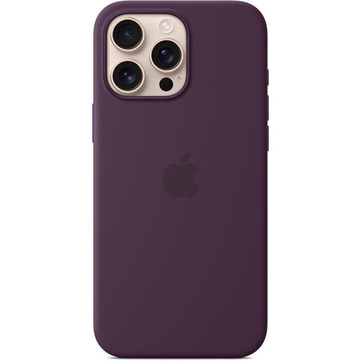 Apple iPhone 16 Pro Max Silikonhülle mit MagSafe Pflaume