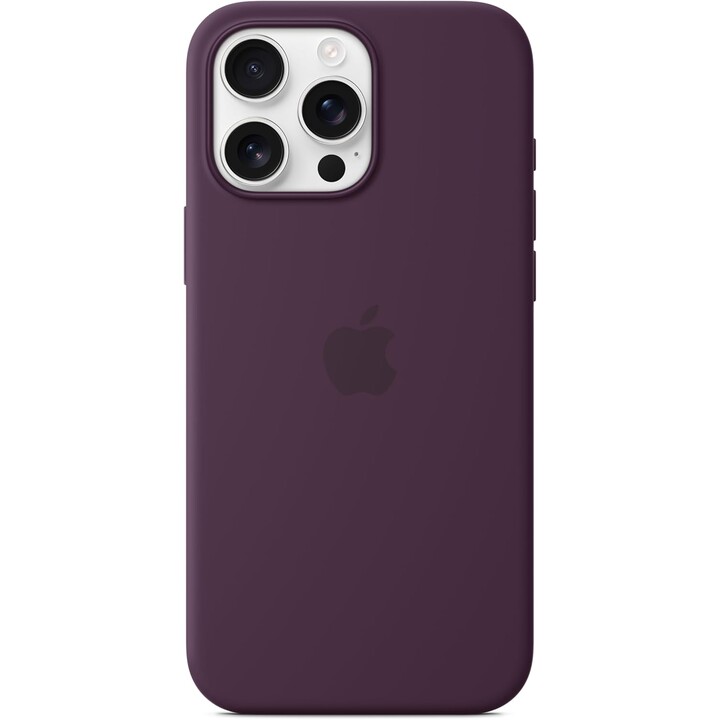 Apple iPhone 16 Pro Max capa de silicone com MagSafe ameixa