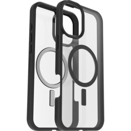 OtterBox React MagSafe Hülle für iPhone 16 Plus Schwarz Kristallklar/Schwarz