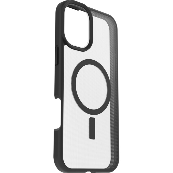 OtterBox React MagSafe Hülle für iPhone 16 Plus Schwarz Kristallklar/Schwarz