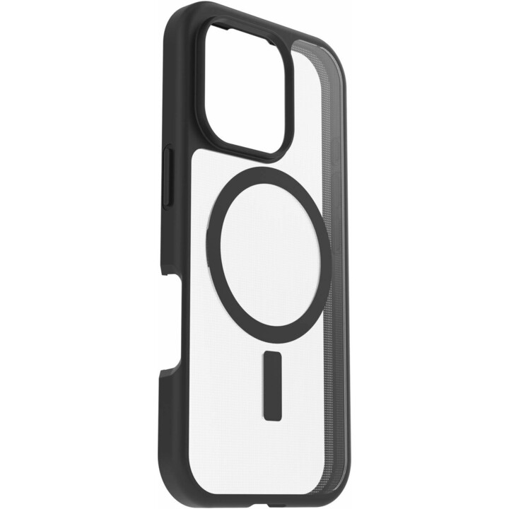 OtterBox React MagSafe Case for iPhone 16 Pro Black Crystal clear/black
