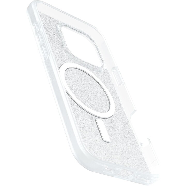 Funda protectora OtterBox para iPhone 16 Pro Max React Series, Stardust (transparente/purpurina)