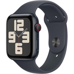 Apple Watch SE 2024 GPS Cellular 44mm Midnight Aluminiumgehäuse mit Midnight Sport Band M/L