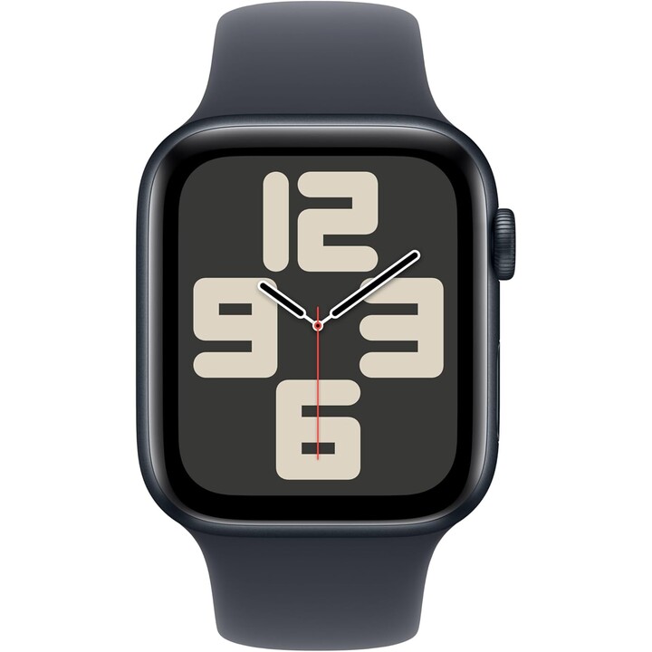 Apple Watch SE 2024 GPS Cellular 44mm Cassa in alluminio Midnight con cinturino Midnight Sport M/L