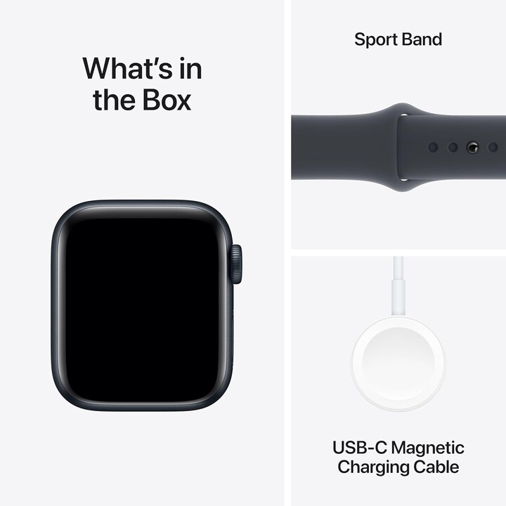 Apple Watch SE 2024 GPS Cellular 44mm Cassa in alluminio Midnight con cinturino Midnight Sport M/L
