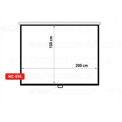Maclean MC-594 pantalla de proyección 2,54 m (100") 3:4