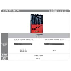 FANAR RAIL TAP SET M3-M12 CZP-8 B HSSE OPTI M3-M12