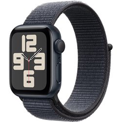 Apple Watch SE 2024 GPS 40mm Caixa de alumínio meia-noite com pulseira esportiva de tinta