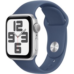 Apple Watch SE 2024 GPS 40mm Silver aluminum case and denim