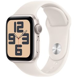 Apple Watch SE 2024 GPS 40mm Boîtier en aluminium Starlight