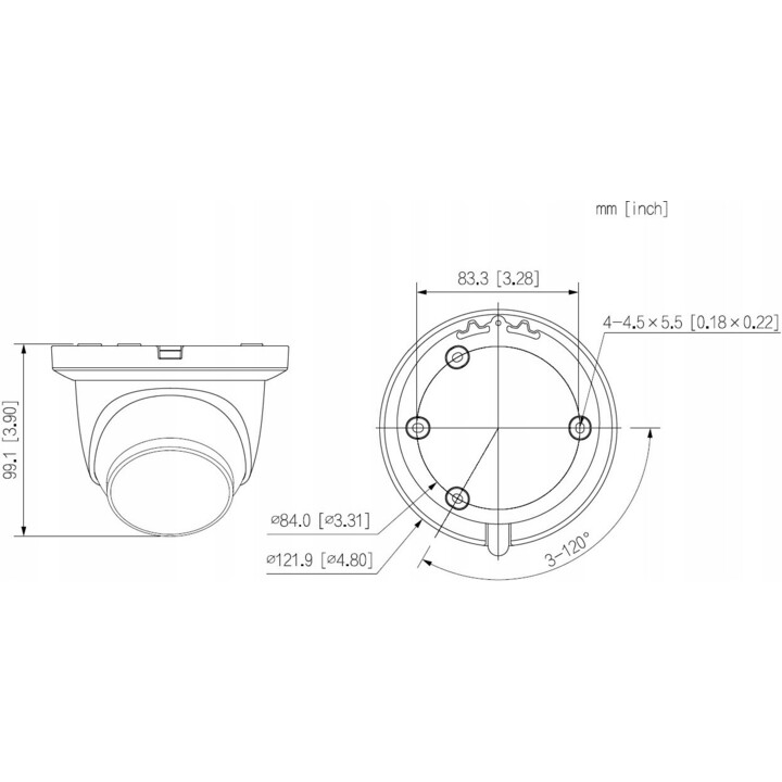 Telecamera IP Dahua 8mpx IPC-HDW2849TM-S-IL-0280B-NERO