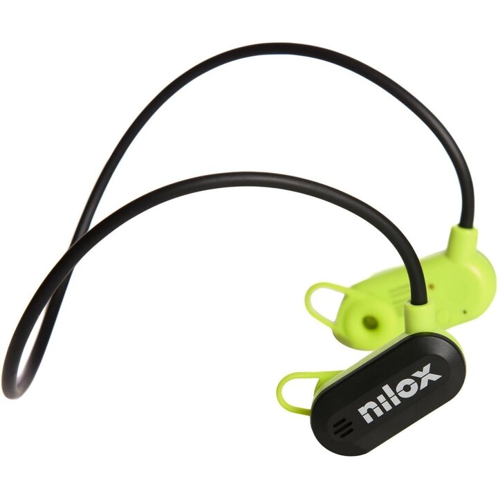 Nilox AirTunes Earphones, Wireless Headphones with Dual ENC Microphone, Water and Dust Resistant, 12 Hours
