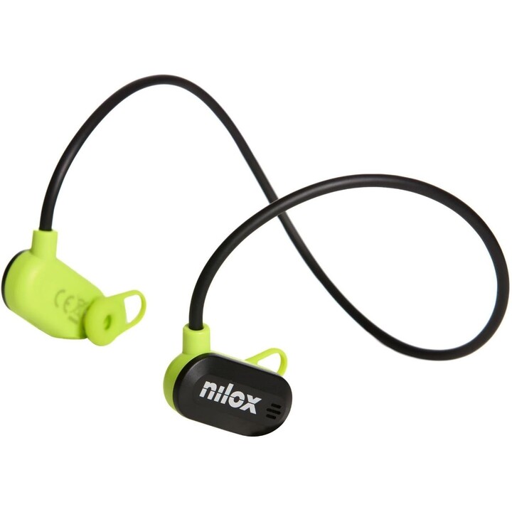 Nilox AirTunes Earphones, Wireless Headphones with Dual ENC Microphone, Water and Dust Resistant, 12 Hours