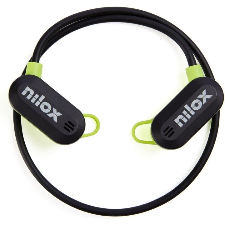 Écouteurs Nilox AirTunes, écouteurs sans fil avec double microphone ENC, résistants à l'eau et à la poussière, 12 heures