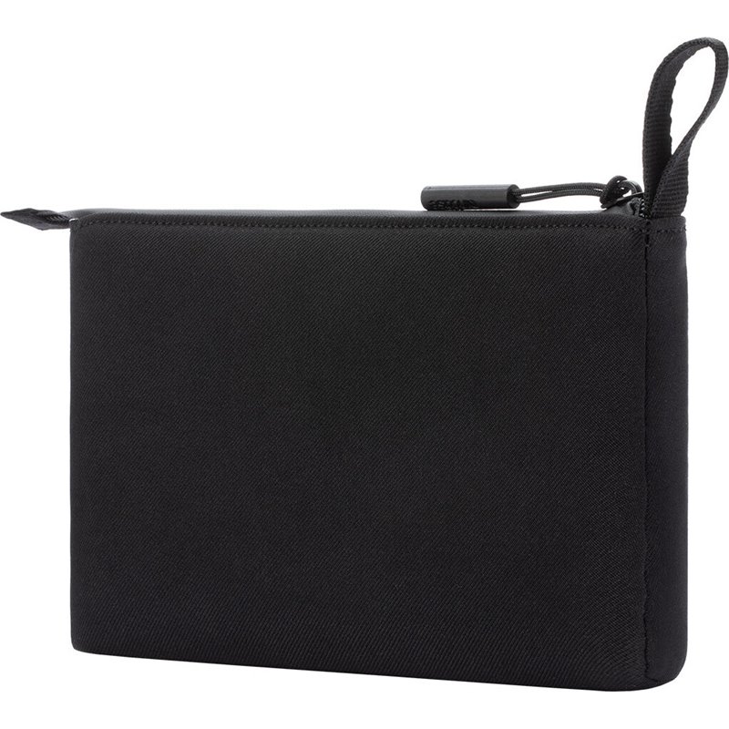 In-Case Gadget Pouch INTR200734-BLK Facet Accessory Organizer in Recycled Twill-Black, Men's Black