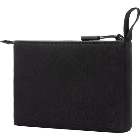 In-Case Gadget Pouch INTR200734-BLK Facet Accessory Organizer in Recycled Twill-Black, Men's Black