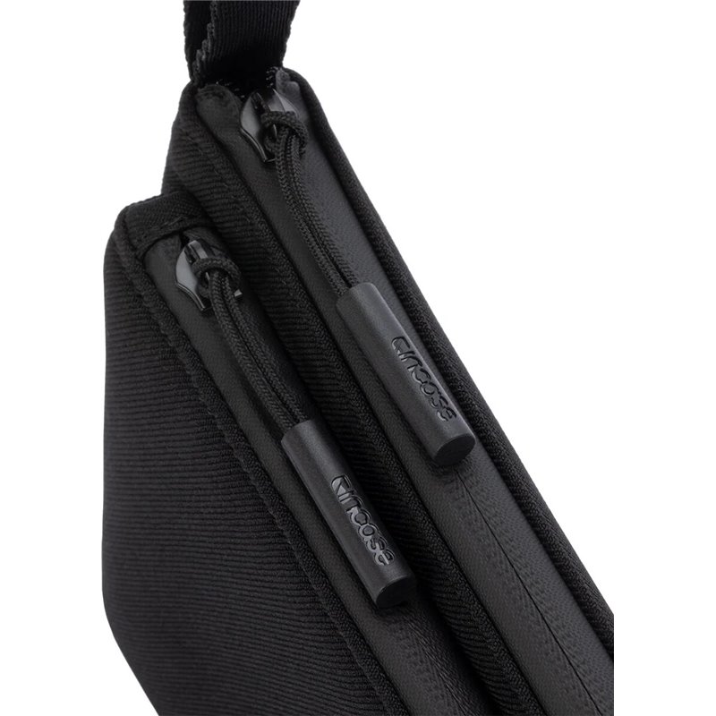 In-Case Gadget Pouch INTR200734-BLK Facet Accessory Organizer in Recycled Twill-Black, Men's Black