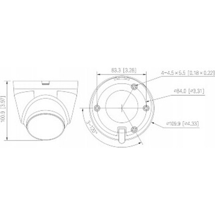 Cámara IP Dahua IPC-HDW1239V-A-IL