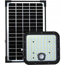 V-TAC Projecteur LED solaire 30 W IP65, minuterie télécommandée, LiFePo 6,4 V 6000 mA noir VT-432 4000 K 4800 lm
