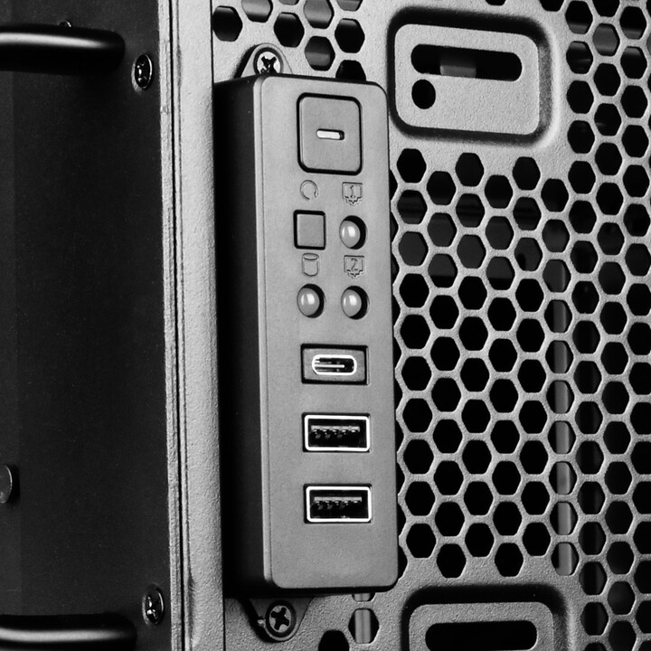 Gabinete de computador torre Silverstone SST-RM44 preto