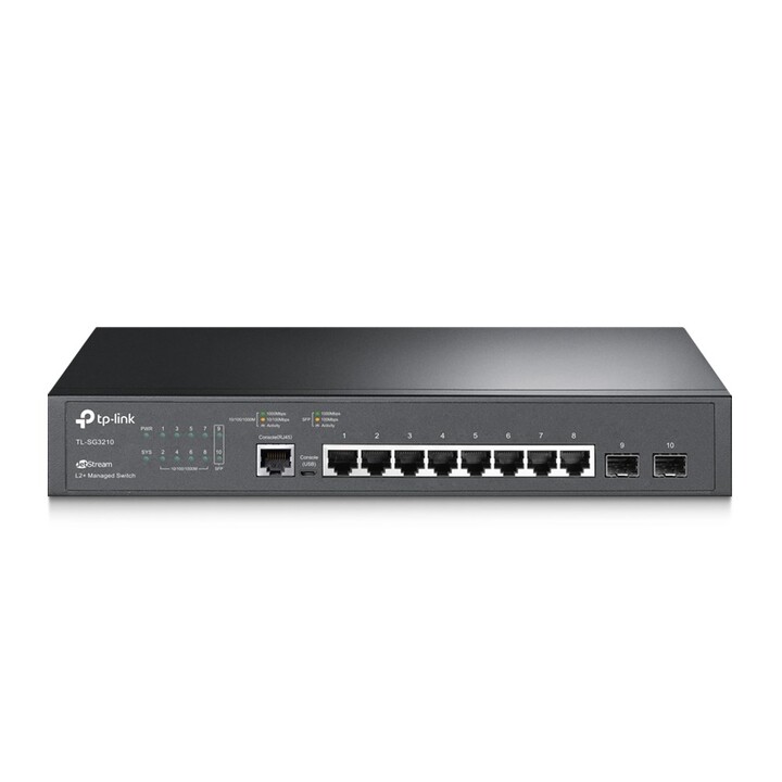 TP-Link JetStream TL-SG3210 Managed switch L2/L3 Gigabit Ethernet (10/100/1000) 1U Black