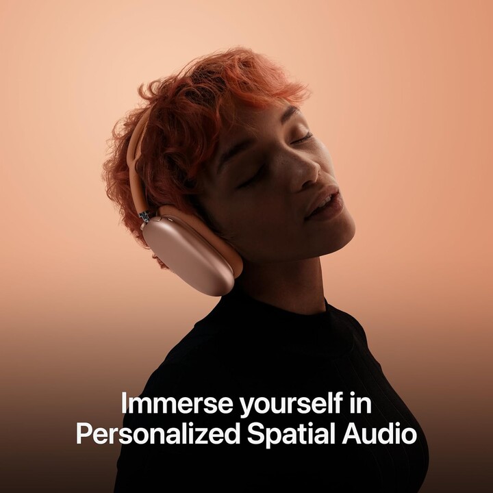 Apple AirPods Max, cuffie wireless over-ear, cancellazione attiva del rumore professionale, ricarica USB-C, nero mezzanotte