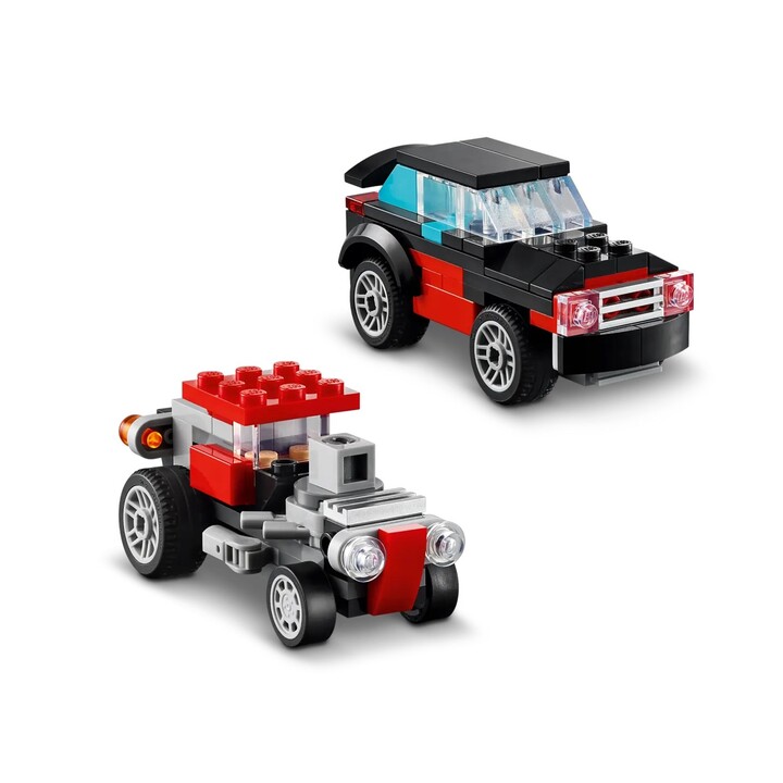 LEGO CREATOR 3 EN 1 31146 CAMIÓN DE PLATAFORMA CON HELICÓPTERO