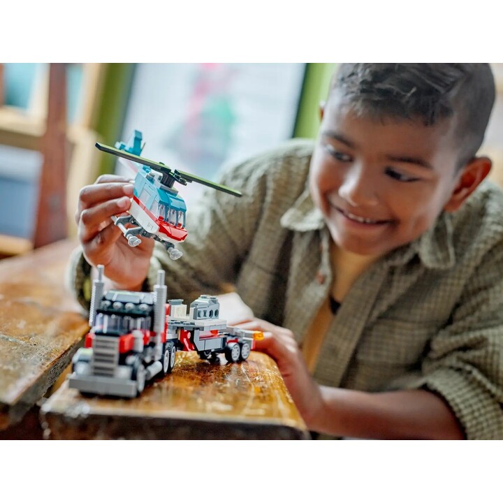 LEGO CREATOR 3-IN-1 31146 FLATFORM TRUCK WITH HELICOPTER