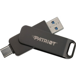 Patriot Rage R550 256 Go double USB A+C, aluminium, 100 Mo