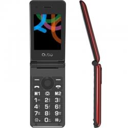 Qubo X-28RD Téléphone portable pour seniors/ Rouge