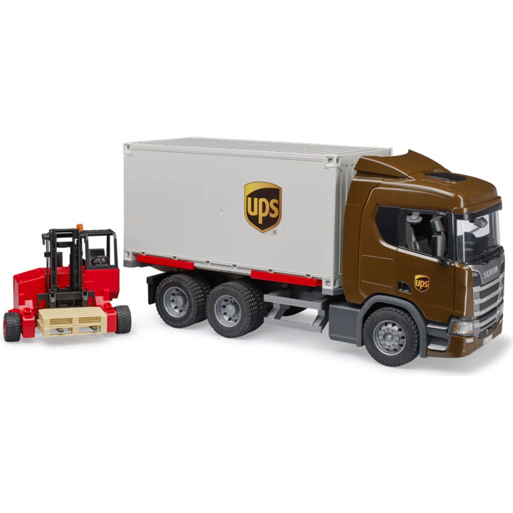 Contenedor UPS para vehículos Scania Super 560R con carretilla elevadora