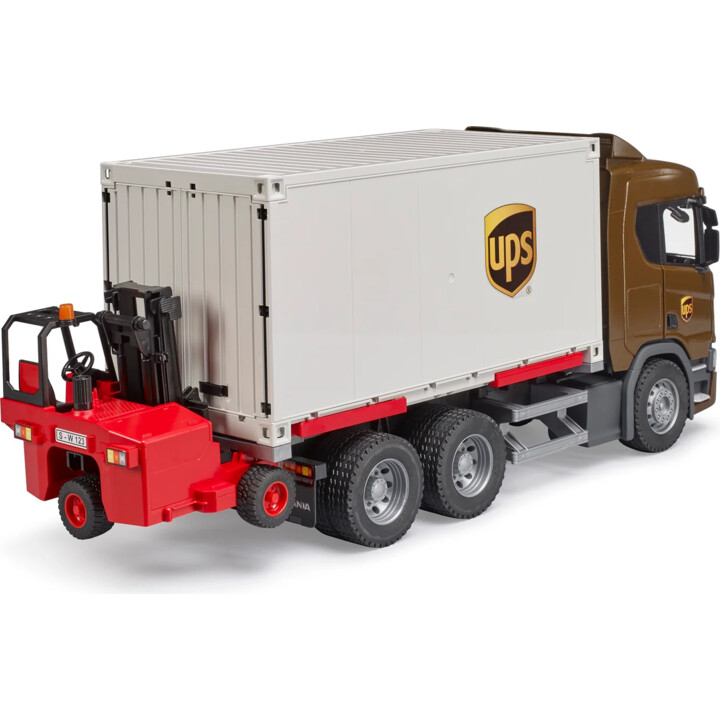 Scania Super 560R veículos UPS contêiner com empilhadeira