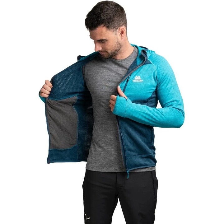 Sudadera Eclipse con capucha, azul mayólica y topacio, S