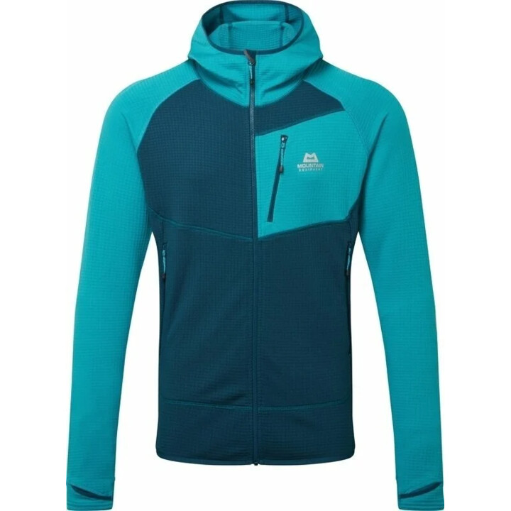 Sudadera Eclipse com capuz, azul majólica e topázio, S