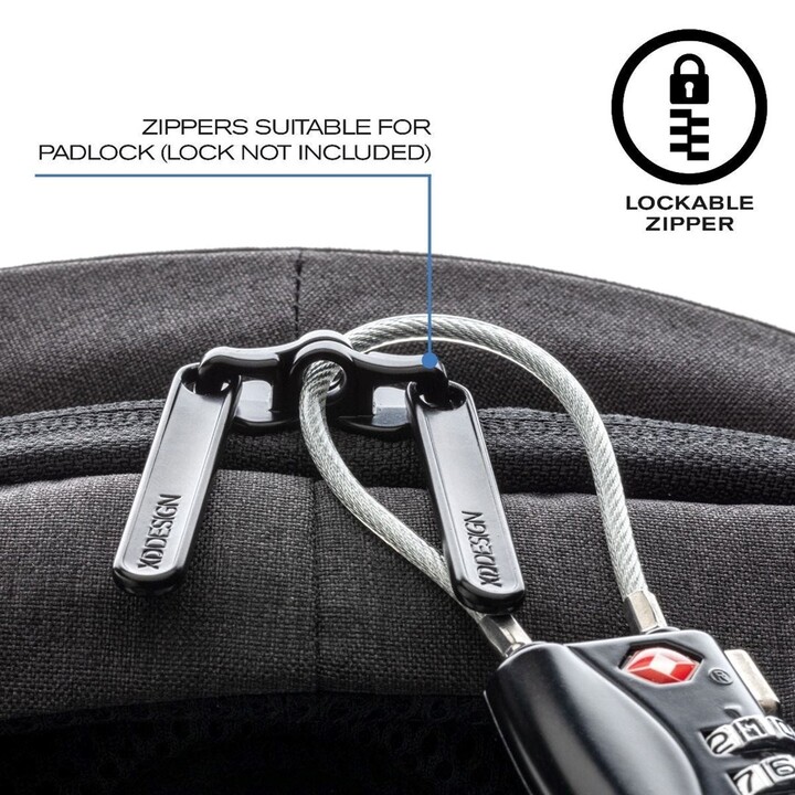 XD BOBBY HERO SMALL NAVY BLUE DESIGNER ANTI-THEFT BACKPACK P/N: P705.705