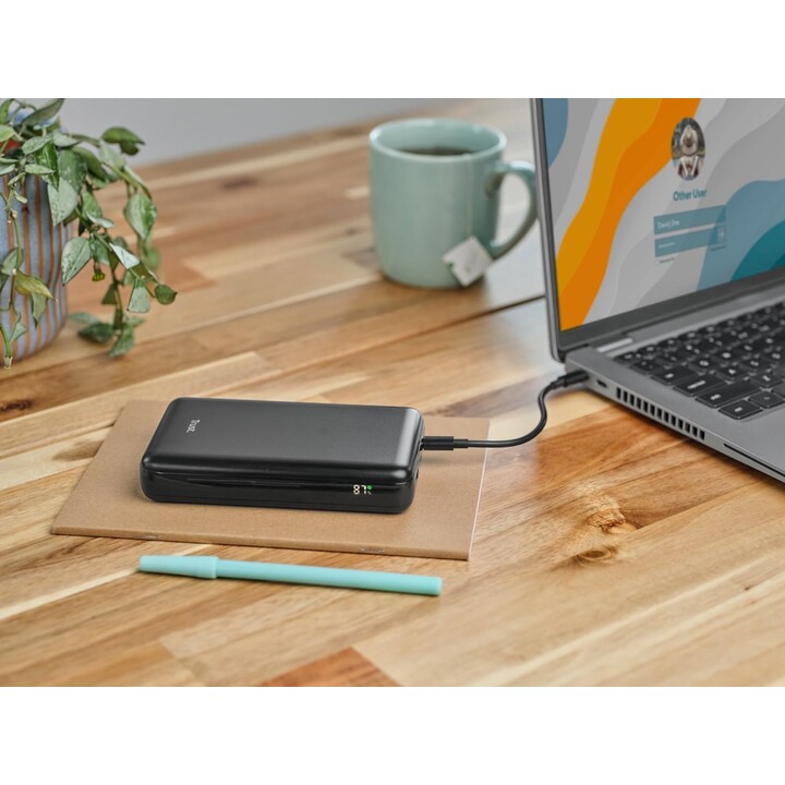 Batterie Externe/Powerbank Trust Laro 20000mAh/ 100W/ Compatible avec Ordinateurs Portables