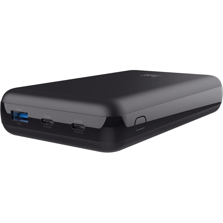 Batería Externa/Powerbank Trust Laro 20000mAh/ 100W/ Compatible con Portátiles