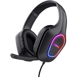 Auriculares Gaming con Micrófono Trust Gaming GXT 416 Zirox/ Jack 3.5/USB Negros