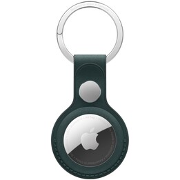 Fine braided keychain for AirTag – Dark green