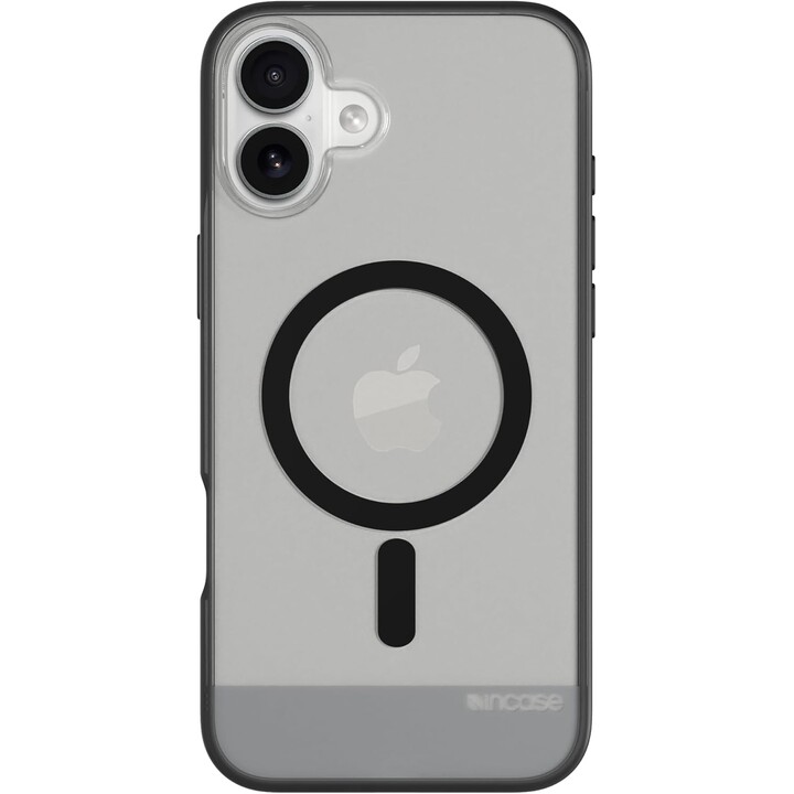 Incase Slim Case for iPhone 16 Plus with MagSafe, Transparent Design, Secure Grip, Black