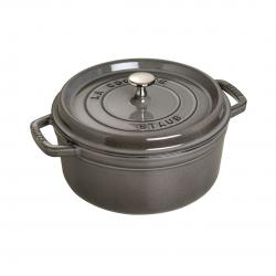 Staub 40509-312-0 cacerola 5,25 L Alrededor Grafito, Gris