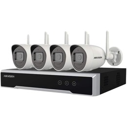 Hikvision NK42W0H-1TWDD/EU Verkabelt & Kabellos Geschoss Wi-Fi/RJ-45 Interior/Exterior 2,8 mm 30 m 4 cámaras tipo bala 1/2.7" CM
