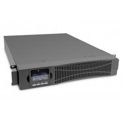 Online Rack UPS 19" LCD 1000VA/1000W 2x12V/9Ah 8xC13 1xC14 USB RS232 RJ45 D325mm